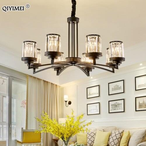 Dimmable LED Chandeliers Lights Modern Lighting Living Dining Room Bedroom Kitchen Hall Indoor Lamps Luminaria Input AC 90-260V