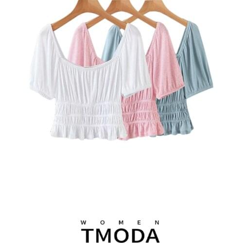 Женские рубашки с рюшами T MODA China At AliExpress
