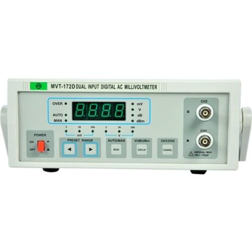 5Hz-2MHz frequency voltmeter 100uV-400V sensitive voltage MVT-172D Digital Millivoltmeter