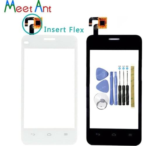 High Quality 4.0" For Huawei Y320 Y321 Y320T Y320U Y320C Touch Screen Digitizer Sensor Outer Glass Lens Panel Black White