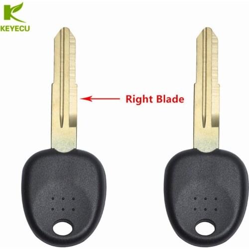 KEYECU 2PCS Replacement New Right Key Blade Transponder Chip Key Shell Case For HYUNDAI Coupe Tucson Elantra Accent Santa Fe i10