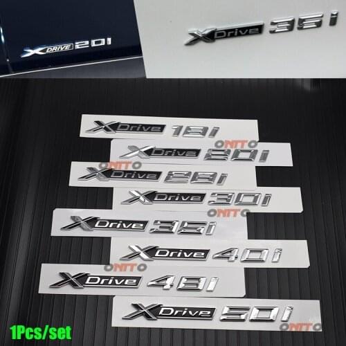 100% NEW Car Styling 3D Auto Body Emblem Sticker Badge Xdrive Label 18i 20i 28i 30i 35i 40i 48i 50i For X1 2 3 4 5 Series