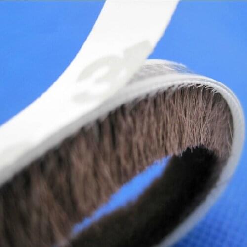 5meter 9x23mm Brush Door Window Draught Excluder Weather Strip Seal Tape Sealing Strip Window Pile Seal Film Weather Strip