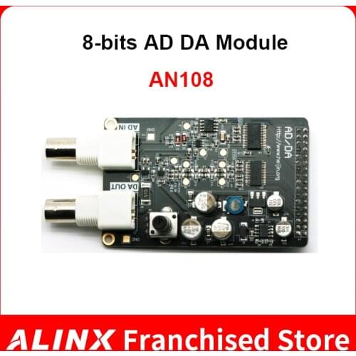 ALINX AN108: AD DA Module Data Acquisition Signal Source for FPGA Board