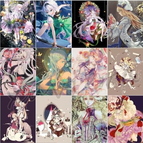 Xaviera 5D Diy Diamond Painting Full Drill Anime Magic Girl Embroidery Mosaic Rhinestone Cartoon Cross Stitch Home Decor Crafts