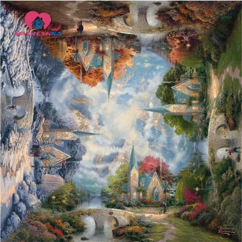 Diamond embroidery landscape seasons Diamond painting full square Pictures of crystals Modular pictures diy kit home decor Hobby