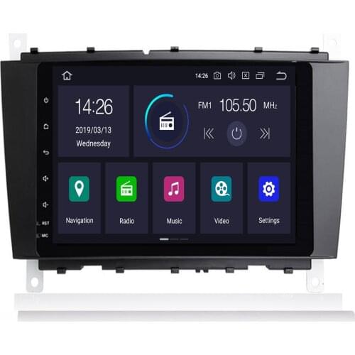 Android 10 9" Car DVD Player For Mercedes Benz C Class W203 2004-2007 c200 C230 C240 C320 C350 CLK W209 2005 Sat Navi GPS Radio