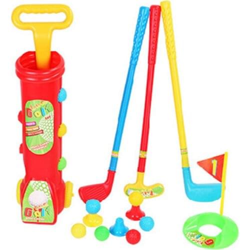 OOTDTY Kids Golf Set Plastic Mini Putter Golf Club Toy Child Outdoors Funny Sports Game H3CD