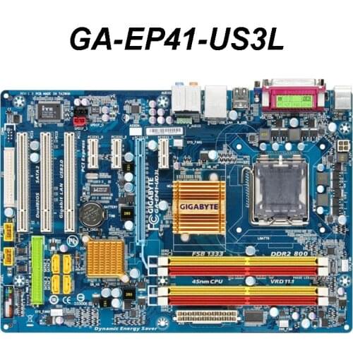 For Gigabyte GA-EP41-US3L Motherboard For Intel G41 DDR2 16GB SATA II LGA 775 EP41-US3L Mother board Mainboard Systemboard Used
