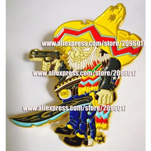 CUSTOMIZED BANDIDOS PINS BADGES BROOCHES FOR THE BANDIT MC MOTORCYCLE BIKER PINS OF JACKET VEST SHOES BAG BROOCHES PINS BADGES