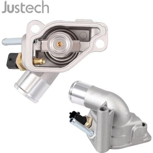 Justech 92 °C Thermostat cooling Coolant With Seal + Temperature Sensor 1338098 For OPEL ASTRA G 1.8 16V ASTRA H 1.8 CORSA C 1.8