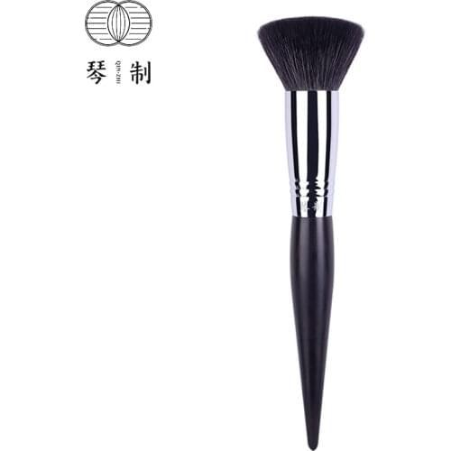 QINZHI Professional Handmade Make Up Brush G203 Flat Top Face Powder Brush Soft Saikoho Goat Hair Makeup Brushes