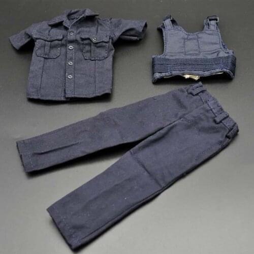 1:6 Soldier Short-sleeved Combat Uniform Suit 12" Action Figure Toy Clothing Accessories Suitable for Holiday Gifts To Friends