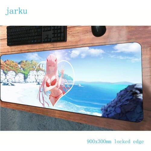 Darling in the franxx mouse pad 900x300mm mats Gift Computer mouse mat gaming accessories Halloween mousepad keyboard pc gamer