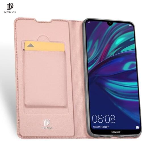 For Huawei P Smart 2019 DUX DUCIS Skin Pro Series Leather Wallet Flip Case Full Protection Steady Stand Magnetic Closure