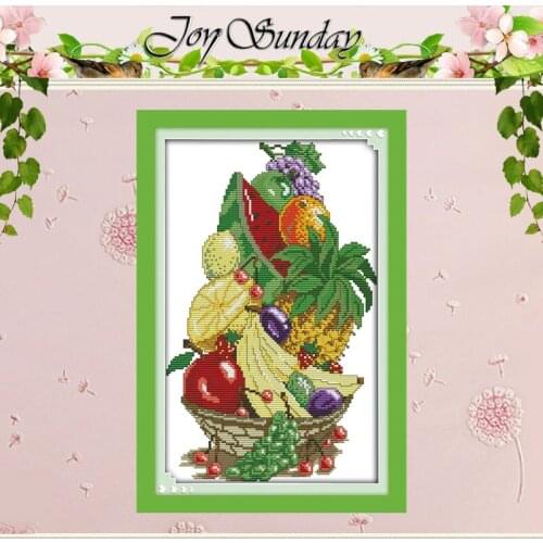 Summer Fruit Patterns Counted Cross Stitch 11CT 14CT Cross Stitch Sets Wholesale Chinese Cross-stitch Kits Embroidery Needlework