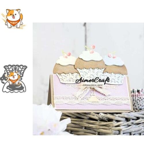 Dessert Cake Metal Cutting Dies Scrapbooking Stencil For DIY Paper Card Decorative Embossing Die Cut Craft Dies New 2019