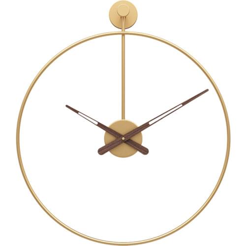 Nordic Luxury Wall Clock Modern Design Living Room Large Metal Clocks Wall Home Decor Spain Gold Creative Wall Watch Silent Gift