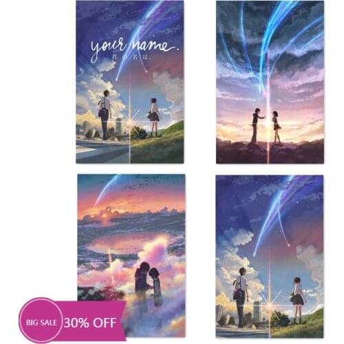 Christmas Decoration Canvas Painting Japanese Anime Your Name Comet Poster Mural Picture Living Room Home Decoration