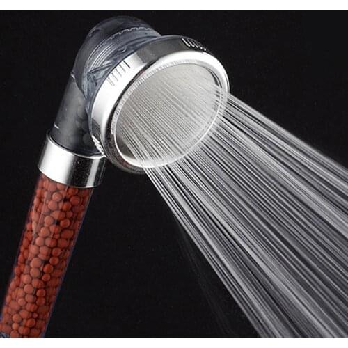 Handheld Shower Head Multi-function High Pressure Water Saving Jetting Anion Filter Bathroom Accessories