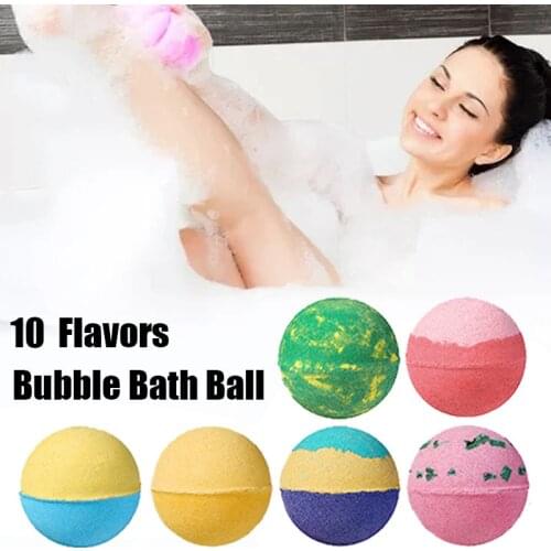 32g Bomb Bubble Bath Ball Plant Extracts Body Cleaning Exfoliating Bathing Ball Moisturizing Skin Care Spa Sea Salt Ball