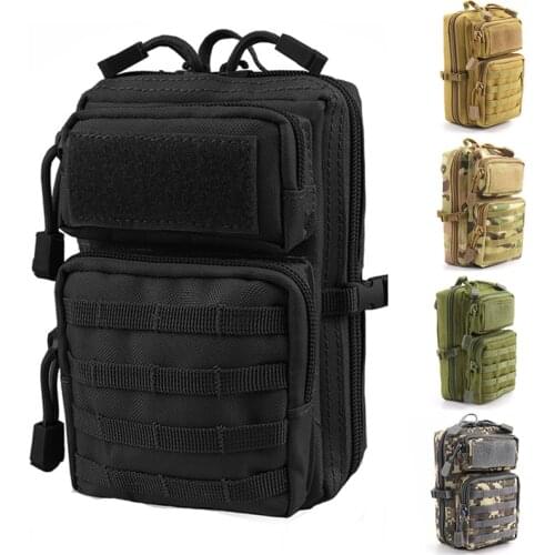 1000D Tactical Waist Bag EDC Pack Molle Military Army Airsoft Shoulder Bag Outdoor Hunting Camping Accessories Phone Bag Pouch