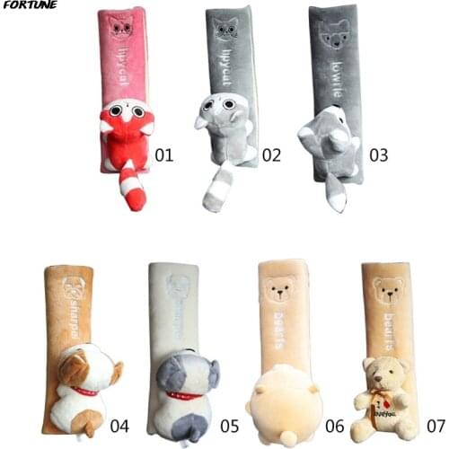 Cute Cartoon Car Seat Belt Cover Universal Car Insurance Shoulder Cover Cushion Protector Safety Protection For Baby Kids Child