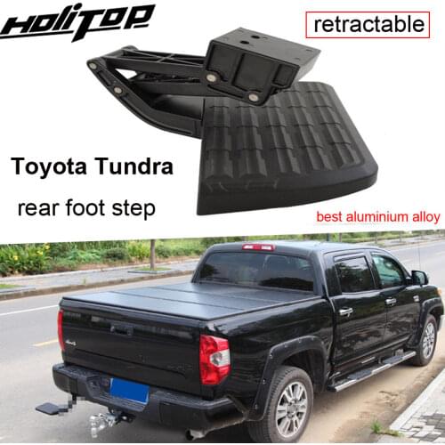 Hot Rear foot steps pedals foot board bar for Toyota Tundra 2014-2018.best aluminum alloyl,low profit,free shipping to Asia