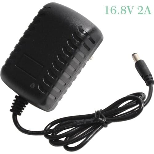 16.8V 2A 18650 Lithium Battery Charger DC 5.5MM*2.1MM 110-220V 14.4V 4Series Lithium Li-ion Battery Wall Charger