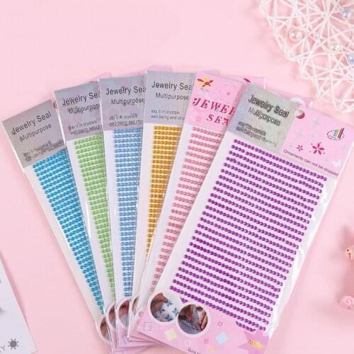 Rhinestones Stickers Self Adhesive Acrylic Paper Phone Cup DIY Diamond Decor Scrapbooking Kids Toy 24 Sheets