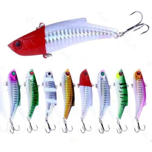 1PCS 28g 9cm Fishing Sinking VIB Lure Vibration Rattle Hook Fishing Lure Pesca Crankbait Baits Wobblers Fake Fishing Lure