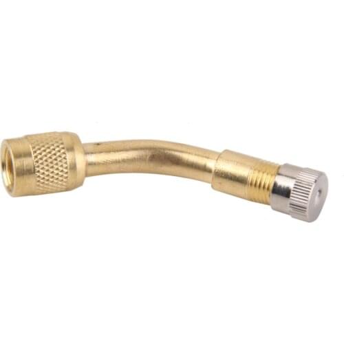 135 Degree Angle Brass Car Motorcycle Scooter Bike Valve Stem Extender Extension Adaptor