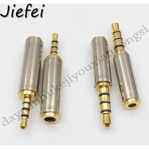 20pcs Gold 2.5mm Male Female to 3.5mm Male Female 4 pole Stereo Audio Headphone Jack Adapter Converter Gold Plated Audio Adapter