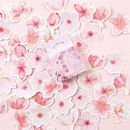 40pcs Kawaii Blossoms Arts Craft Scrapbooking Stamping Sticker Photo Album Scrapbook Paper Decoration Sticker Diy Handmade Gift