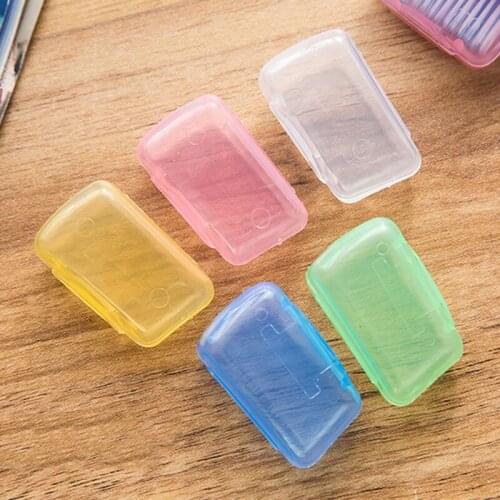 5pcs Mini Portable Toothbrush Head Cover Travel Outdoor Tooth Brush Cover Toothbrush Head Protect Box Multi Color Toothbrush