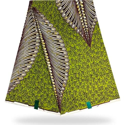 2021 Africa Real Wax Fabrics Print Ankara 100% Cotton Nigerian Design Patchwork Sewing Veritable For Dresses 250207C1