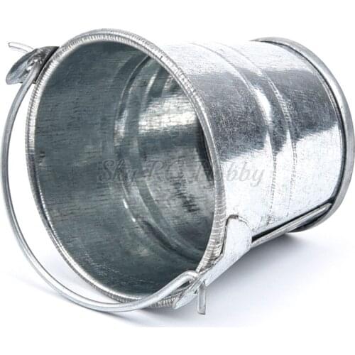 RC 1/10 Scale Accessories Mini Metal Pail Bucket for Crawler Car Axial SCX10 Traxxas TRX4 Tamiya CC01 RC4WD D90 TF2 Simulation