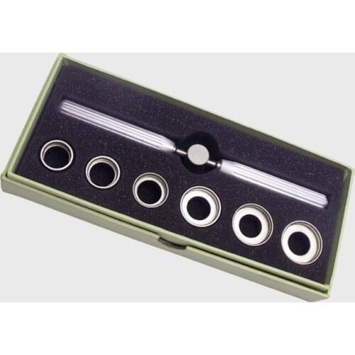 Free Shipping 5537 Grooved Watch Case Back Opening Wrench Key and Die Chuck Set