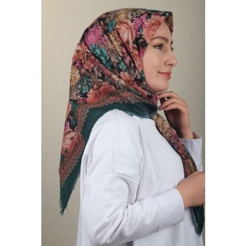 BONJELA PATTERNED COTON SCARF-DESEN-67-RENK-07