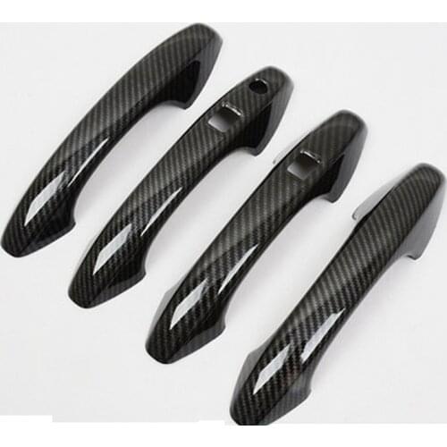 For Haval F7 F7X 2019 2020 2021 Car ABS Carbon Fiber handle Protective Cover Door Handle Outer Bowls Trim Styling Accessories