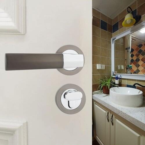 European Style Zinc Alloy Door Lock Furniture Hardware Door Handle Locks Bedroom Living Room Bathroom Furniture Locks