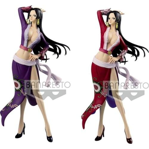 Bandai Genuine ONE PIECE Two-color Cheongsam Boa.Hancock Anime Figures PVC Action Figure Collections Model Dolls Toys Kids Gifts