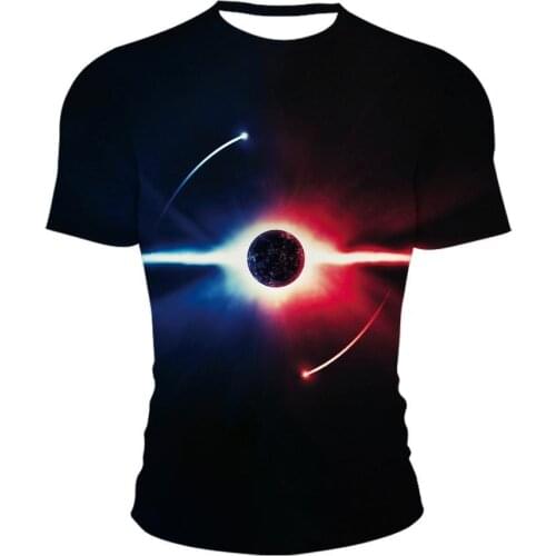 3d T-Shirt Aurora Sky Graffiti Men Women Children Clothing Short Sleeve Cool Tees Fashion Casual Summer Boy Streetwear