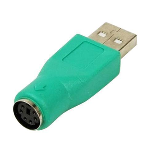 Hot Cool Green USB Male to PS2 Female Convertor Adapter for Keyboard Mouse