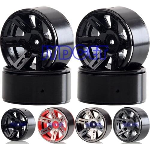 1.9" Aluminum Beadlock Wheel Rims 4pcs 1059 For RC RACING 1/10 Model Car Axial SCX10 90046 90047 D110 D90 TRX4 jimny TF2