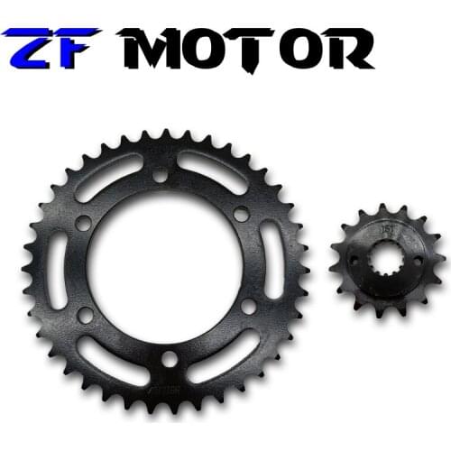 A Set Front And Rear Chain Sprocket Gear Disc Wheel Kit For Kawasaki ZZR250 ZZR 250 GPZ250 GPX250 Motorcycle Accessories 520