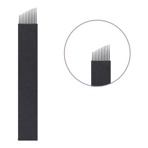 Lamina Agulhas Tebori 12 Flex Tattoo Needle Microblading Needles Pins for Permanent Makeup Eyebrow Lip Manual Pen 3D Embroidery