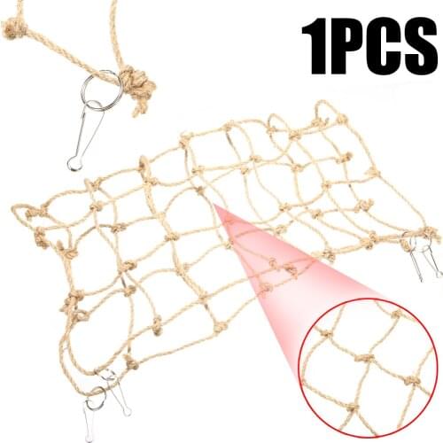 38cm x 38cm Parrot Climbing Net Bird Toy Bird Hanging Climbing Chewing Biting Toys Training Accessories