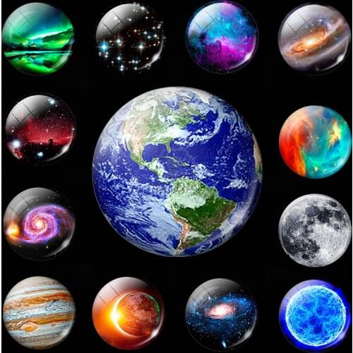 Luminous Planet Moon Stars Fridge Magnet Nebula Galaxy Universe Decorative Refrigerator Magnets Message Board Stickers Glowing