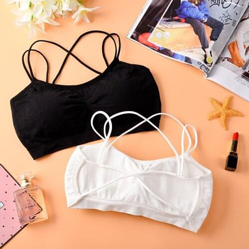 Modal Girls Bra Vest Beauty Back Sling Child Bra Underwear Training Bra for Girls Chest Wrapped Modal Vest Girl Bra for Girls